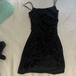 Black mini dress